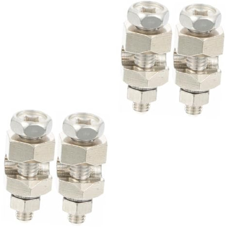 OSALADI 4pcs Solar Panel Grounding Lug Module Wire Clips Earth Terminal Cable Clamp for Solar Panels