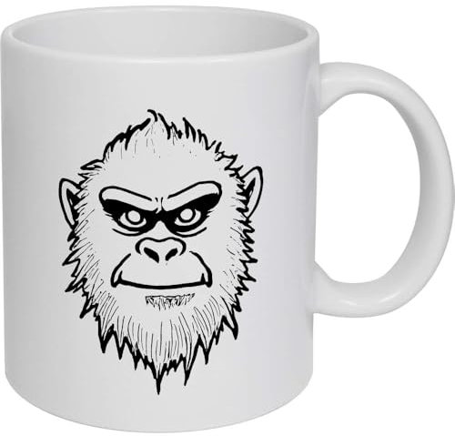 11oz (320ml) 'Elusive Yeti' Ceramic Mug/Cup (MG00077715)