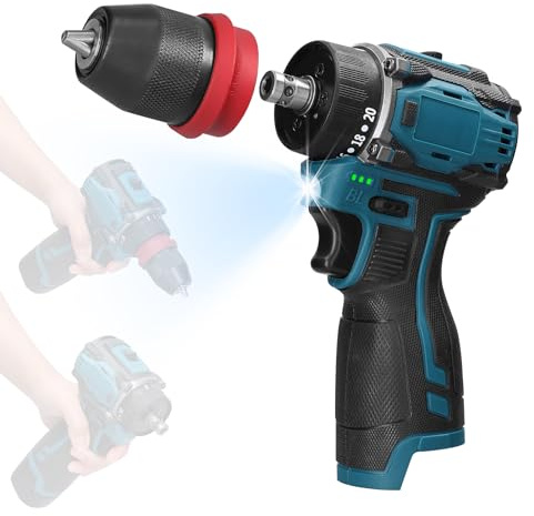 18V 2in1 Lithium Drill Electric Screwdriver Multi-Function Power Tool 45Nm Torque Brushless Motor Practical Screw Driver for Home Appliances Furniture Installation Automotive Electronics Repairing