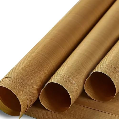 SCULPFUN 3 Stück Teflon Dauerbackfolie 40.64 x 50.8cm, Backpapier Wiederverwendbar, Dauerbackfolie für Backofen, Hitzebeständige Folie für transferpresse/Heat press/Wärmeübertragungspapier