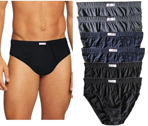 Slip Uomo in Puro Cotone Jersey Premium Traspirante Prodotte in Italia Anallergiche Testate Contro i Cattivi odori Made in Italy 12/6/3 Pezzi (4/5XL, 6pz Colorato)