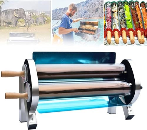 Gril Solaire - AccèS à 360° à La Chaleur, Double Tube Portable – Alimentation Solaire/éLectrique, Cuisson En Plein Air Sans Gril, Facile à Transporter, Pour Faire Bouillir L'Eau