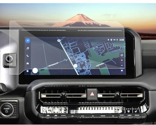 SXCY Displayschutzfolie für Toyota Land Cruiser 2024 2025 2025 Land Cruiser 2024 2025 Land Cruiser Navi Display Touchscreen Schutzfolie [2 Stück 4H Nano]
