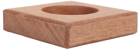 Portacandele, Vassoio per Candele a Colonna Portacandele, Piatto in Legno Marrone Rustico, Portacandele Rettangolare per Tavolino da caffè, Natale, Anniversario Houawarming (BROWN)