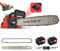 Motosega a Batteria 16 pollici, Motosega Elettrica Senza fili 2000W con 2 Batterie 4.5Ah, Schermo Digitale, Lubrificazione Automatica e Motore Brushless da 2000 W per il Taglio Del Legno e Giardini