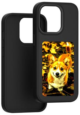 QSM E-Ink Phone Case for iPhone 12-15 Series Upgraded 4-Color HD E Ink Screen Phone Case with Larger Display,NFC Transfer DIY Images Smart Digital AI Ink Case Gray (for iPhone 14 pro max)