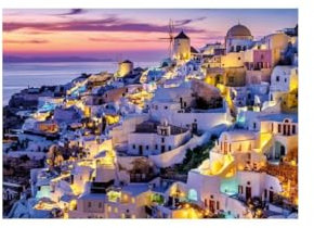 Nathan Puzzle 1500 Teile – Sonnenuntergang auf Santorin – Erwachsene und Kinder ab 14 Jahren – Premium-Puzzle – perfekte Integration – Escape Collection – 12001532