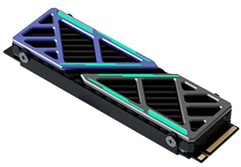 Computer Drive Heatsink, Laptop Hard Disk Radiator, 2.89x0.90x 0.41 Inches Compact & Portable Design, Cooling Accessory for, Work, Entertainment, and Computers Performance