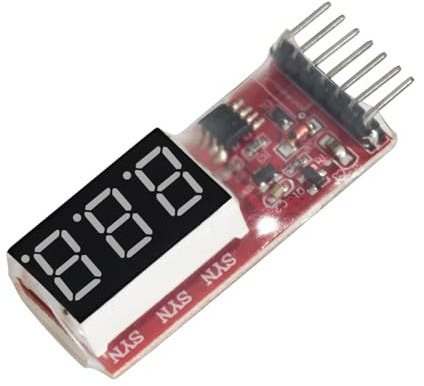 Montesy 2-6S Digital Battery Voltages Display Indicate Checker Tester For 2-6S Lithium And Battery Packs Accurate To 0.03V