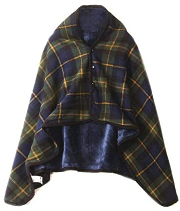 Wheelchair Blanket, Tartan Plaid Shawl Scarf Shawl Shoulder Warm Home Office Bedroom Car Trip Subway Plane for Women Lady Winter Use(D)