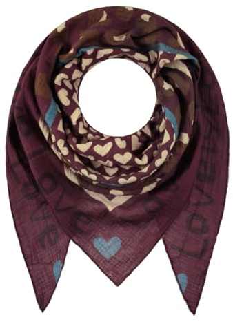 Majea - Dreieckstuch Damen-Halstuch, Schal Scarf Stola Quadratischer Schal Damen (880070) (beere 4)