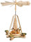 Weihnachtspyramide 1- stöckige Pyramide Engel natur - 28 cm - Original Erzgebirge - Richard Glässer