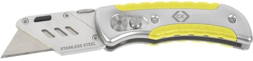 C.K T0954 Folding Utility Knife, Silver