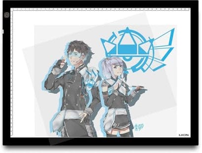 HUION A3 Leuchtkasten 48 x 36 cm Professioneller Ultra Slim Lightpad zum Zeichnen stufenlose dimmbare Leuchtkasten Tragbare LED Leuchtplatte für Malen Animation Skizzierung