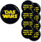 Button Set Das wars/Möge die Macht mit ihm sein für JGA Junggesellenabschied Junggesellinnenabschied Zubehör Anhänger Anstecker Broschebutton Accessoires (SET 2: 9 Buttons, 1x 56mm und 8x 37mm)
