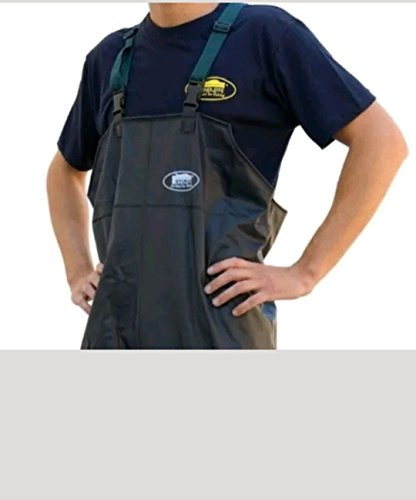Lineaeffe Waders Traspirante da Pesca Scafandro PVC Chest Black Taglia 40 Impermeabili