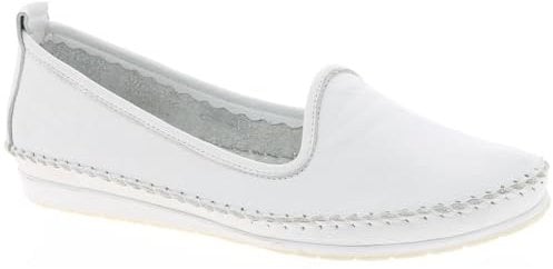 Andrea Conti 0027449 Damen Slipper Ballerinas Mokassins, Größe:38 EU, Farbe:Weiß