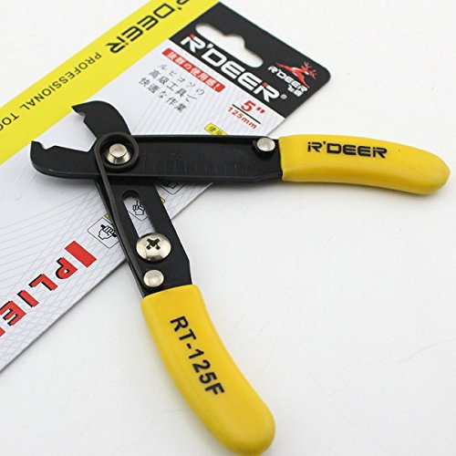 R 'DEER Hohe Qualität Abisolieren Hand Werkzeug Single Loch 12,7 cm Mini Elektro Abisolierzange No. rt-125 F machen