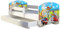 Kinderbett Jugendbett mit einer Schublade und Matratze Weiß ACMA II 140 160 180 40 Design (180x80 cm + Bettkasten, 36 Feuerwehr)