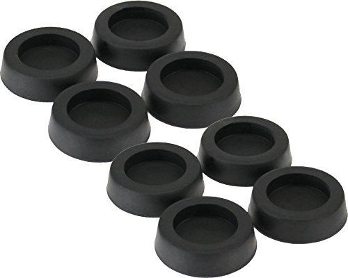 2x Inline Gummi-Füße - für PC Gehäuse - 4er Pack - schwarz ( = 8Stück )