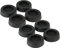2x Inline Gummi-Füße - für PC Gehäuse - 4er Pack - schwarz ( = 8Stück )