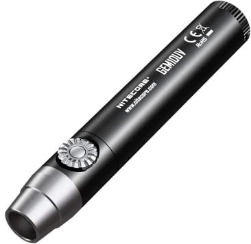 Nitecore Gem10uv-800 Lumens Lámpara espeleología, Unisex Adulto, Negro