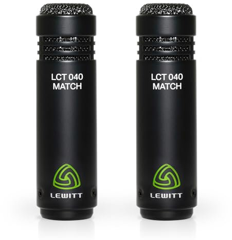 LCT 040 Match Stereopaar - Kleinmembran-Kondensatormikrofone - Entwickelt für Akustikgitarre und Drums - Robustes Aluminiumgehäuse - Nierencharakteristik