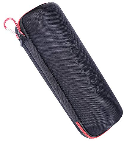 BONAOK Microphone Bag, Black, Nylon, Polyester or Oxford, Modern Style, Solid Pattern, 1 Compartment, Spinner Wheels, Web Handle