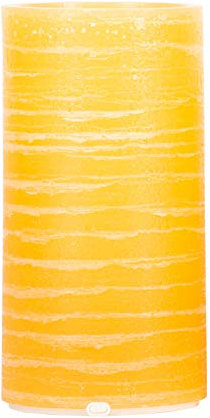 AQUAZEN Kerze aus gebürstetem Wachs, Wasserbrunnen, 5 LEDs, Lithium-Akku 18650 – 2200 mAh (20 cm)