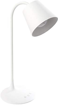 GENIE TL24 USB aufladbare LED Schreibtischlampe/Leselampe mit Timer, stufenlos dimmbar über Touchsensor, weiß