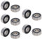 Othmro 6201-2RS Kugellager 12 mm x 32 mm x 10 mm Rillenkugellager Kohlenstoffstahl Z1 (10 Stück)