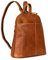 STILORD 'Olivia' City Rucksack Damen Leder Daypack kleiner Lederrucksack Rucksackhandtasche zum Ausgehen für 9,7 Zoll iPads und 10,1 Zoll Tablets echtes Leder, Farbe:brandy - braun