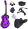 Master Play Konzertgitarre aus Holz, 76,2 cm, Violet, mit Etui und Zubehör für Kinder/Mädchen/Jungen/Anfänger