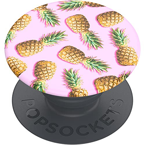 PopSockets: PopGrip Basic - Support et Grip pour Smartphone et Tablette [Top Non Interchangeable] - Pineapple Palooza