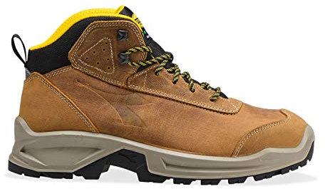 Diadora Country Mid S3 SRC, Stivaletti Bassi con Lacci Uomo, Noce, 45 EU