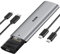 SSK M.2 NVME Tool-Free SSD Enclosure Adapter, USB C 3.2 Gen 2 10Gbps PCIe MKey JMS583 Chip External SSD Case, Support UASP Trim for 2242/2260/2280 (SATA SSD NOT Supported)