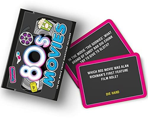 Gift Republic Jeu de 100 Cartes de questionnaire sur Le Film des années 80, Multicolore, GR490122