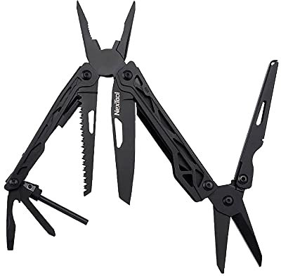 KSIX smart your tech Nextool Outil multifonction NE0123 avec couteau pliant, ouvre-bouteille, ciseaux, tournevis et bien plus encore. Portable Accessoires de camping.