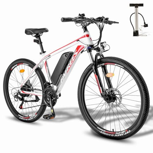Fafrees Hailong-one E Bike Elektrofahrrad 26 Zoll, e Bike Herren 36V 13AH Akku, MTB E-Fahrrad 250W, City EBike Damen, Max.Reichweite bis zu 45-100km, Weiß