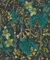 Rasch Papier peint intissé floral avec feuilles et plantes vertes, turquoise et jaune de la collection Curiosity 10,05 m x 0,53 m (L x l) 538243
