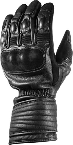 Spirit Motors Motorradhandschuhe lang Motorrad Handschuh Edward Greaser WP Lederhandschuh lang schwarz 9, Herren, Lifestyle, Ganzjährig