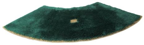Nicol Badteppich Piazza 75 x 140 für Runddusche Farbe Dschungelgrün Kontur mit Goldmetallisiertem Garn 868192