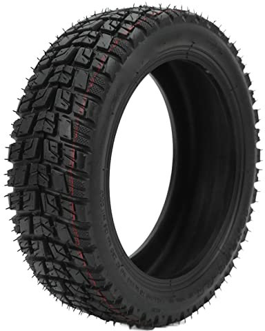 Fockety 10x2.70-6.5 10 Zoll Schlauchloser Reifen, Vorne/Hinten Explosionsgeschützter Gummireifen, Rutschfester Elektroroller Offroad-Vakuumreifenersatz für Speedway 5 Dualtron 3