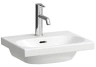 LAUFEN LUA Handwaschbecken, ohne Hahnloch, ohne Überlauf, 450x350mm, H8150810001421, Farbe: Weiß