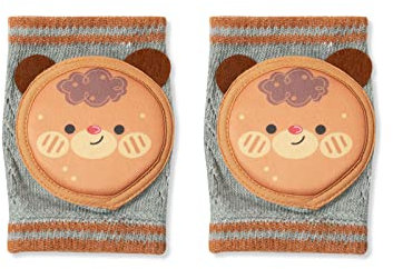 SONARIN Baby Knieschoner zum Krabbeln,Elastische Anti-Rutsch Baby Krabbelschoner Weich Atmungsaktiv Kleinkinder Beinschutz Krabbelhilfe Knieschützer für Mädchen Junge 0-3 Jahre(Bär)