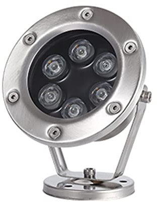 Faretto Subacqueo Impermeabile IP68 Bassa Tensione Luci Subacquee A Led Materiale In Acciaio Inox Angolo Regolabile Luci Led Piscina per Acqua, Fontana, Laghetto ( Colore : Bianco freddo , Misurare :