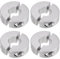 QUARKZMAN 4Stk Geteilte Stellringe 14mm 35mm AD 12mm Breite Aluminiumlegierung Tiefenanschlagringe Klemm für Stopfen Positionshalter Zahnräder Maschine Hilfsmittel Industrie Eloxierung