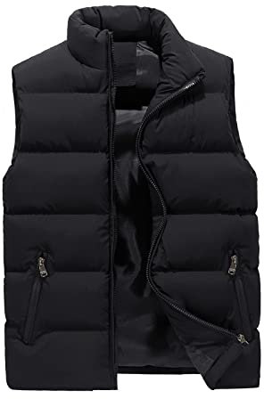 TIMELYE Herren Steppweste Weste Outdoor Weste Sportweste für Männer Übergangsjacke Winterweste Gefüttert Outdoor Weste Warme Freizeit Ärmellos Jacke Freizeitjacke mit Multi Taschen