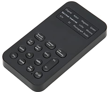 Ghostface Voice Changer Handheld Microphone - Portable Device with 8 Sound Effects for Gaming and Phone Calls, Perfect Mini Voice Changer for Fun!