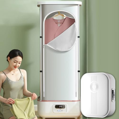 Ferro da stiro a vapore wireless intelligente, asciugatrice verticale completamente automatica a 360°, vaporizzatore per indumenti appeso pieghevole 900 W con telecomando
